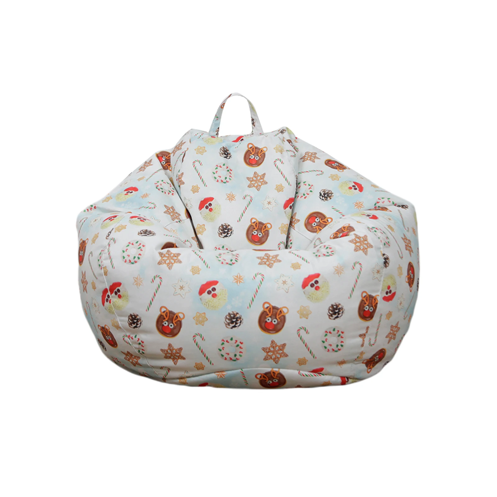 Christmas Bean Bag Cahir Covers Soft Beanbag Cover No Filler Stuffed Animals Storage Solution