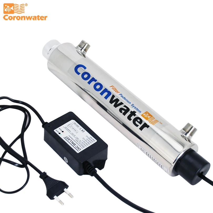 CE do sistema UV da desinfecção do esterilizador de Coronwater SS304 2 GPM, RoHS para a purificação da água