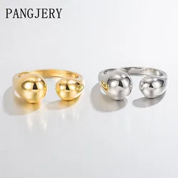 PANGJERY Gold Color Prevent Allergy Water Droplets Geometry Opening Rings for Women Fashion Exaggerated Jewelry Gift