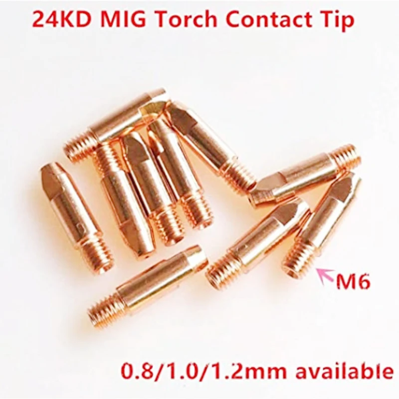 35pcs 24KD Welding Torch Consumable 0.8mm 1.0mm 1.2mm MIG Torch Gas Nozzle Tip Holder Gas Diffuser of MIG MAG Welding Machine