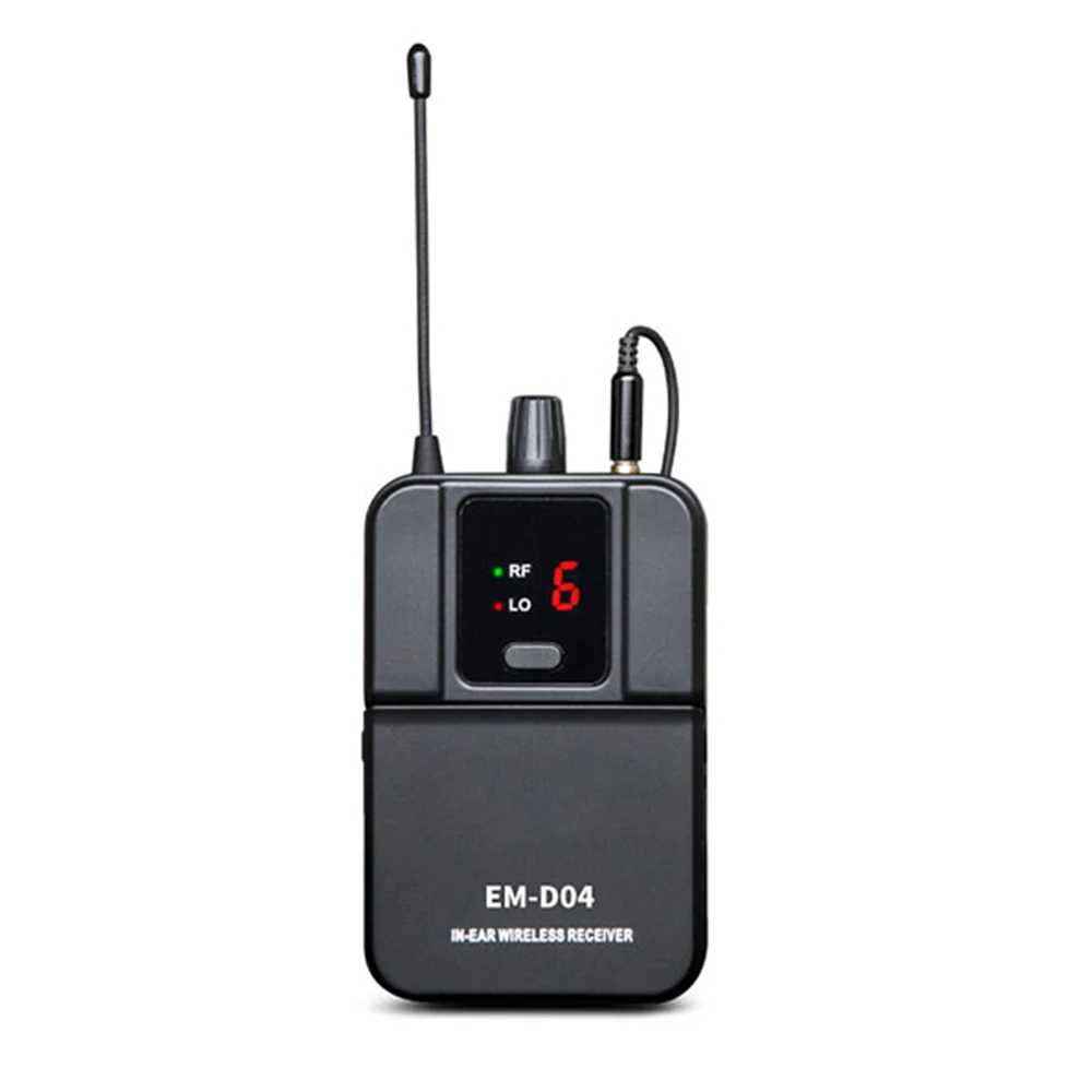 Paulkitson EM-D04 4 канала Беспроводной в ухо монитор Системы UHF подойдет как для повседневной носки, так IEM Системы этап мониторинга для живой звук