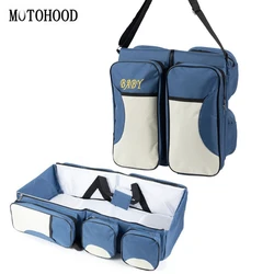 MOTOHOOD Multifunction Baby Diaper Bag  Baby Travel Crib Nappy Bags Mother's Maternity Bag Baby Stroller Bag Mommy Bag