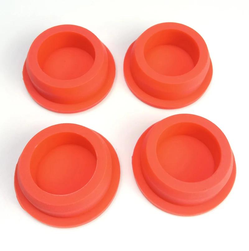 Mangueira De Borracha De Silicone Vermelho Blanking End Cap Inserções, Plugue De Vedação, Bung Hole Stopper, 5Pcs, 11mm-48mm