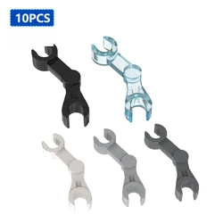 10PCS Bricks Parts DIY Compatible 30377 49754 Arm Mechanical with 2 Clips Building Blocks Figures DIY High- tech Spare Toys