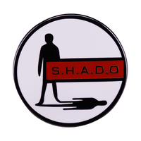 UFO SHADO Pin Broch Gerry Anderson TV Series Logo Badge