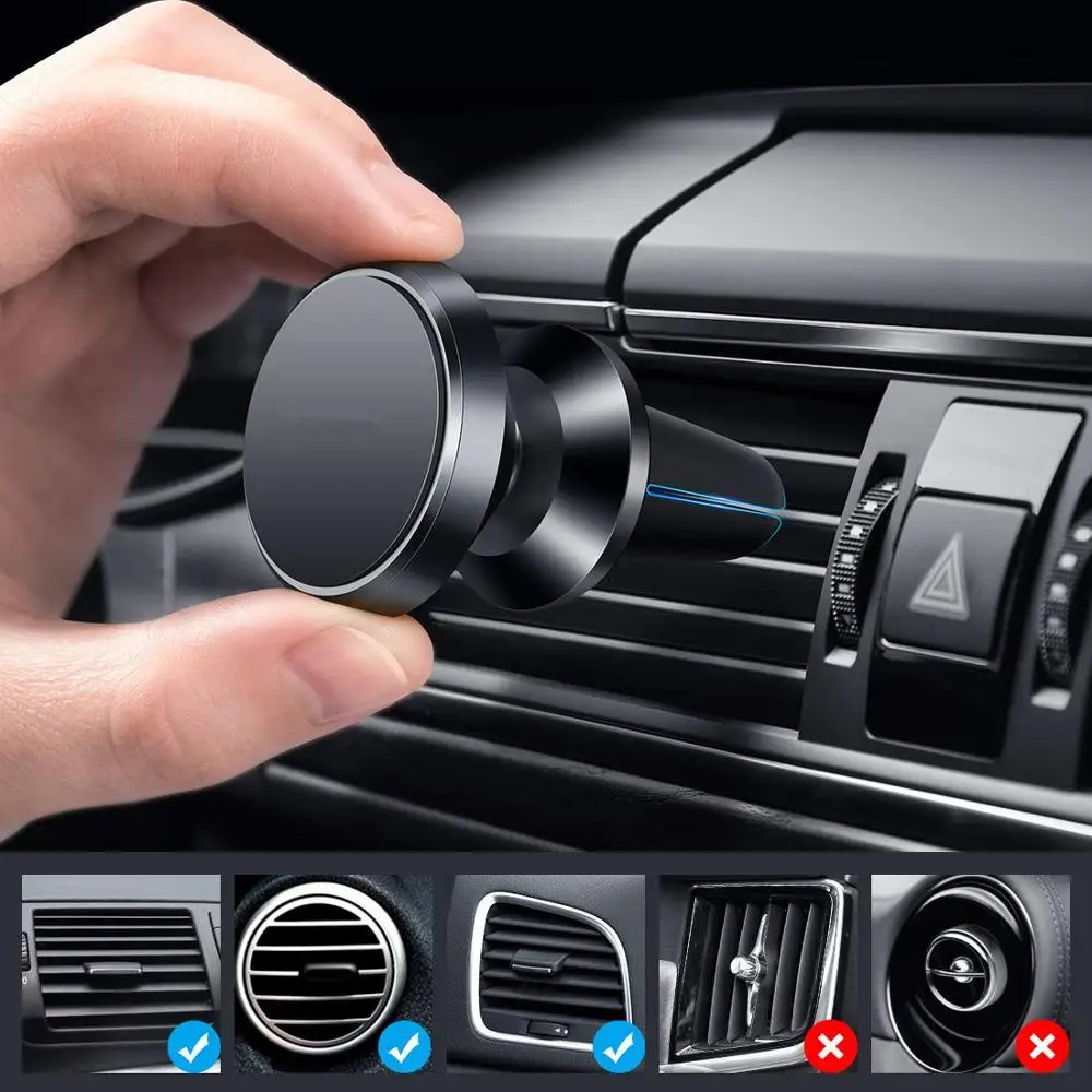 Universal Magnetic Car Phone Holder Stand For iPhone Samsung Magnet Mount Car Holder For Phone in Car Cell Mobile Phone Support