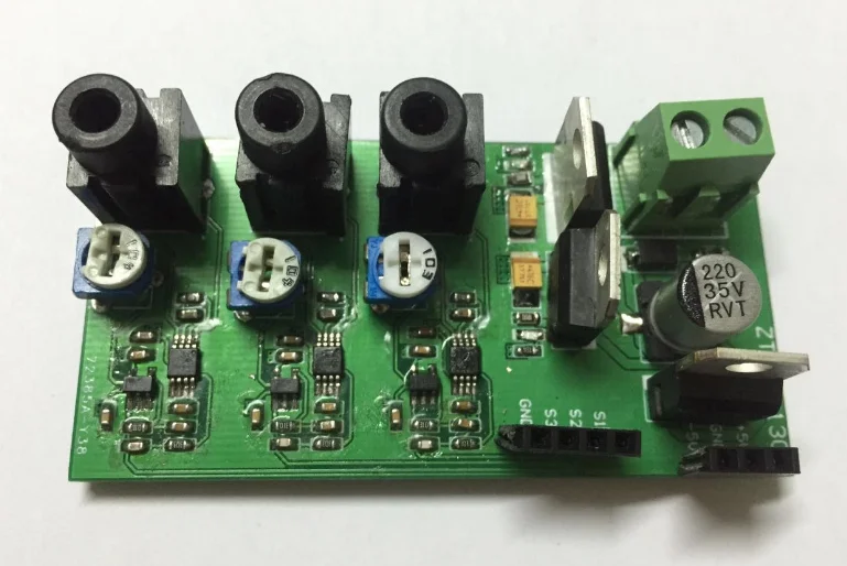 

Three channel sEMG acquisition circuit, EMG sensor, sEMG sensor