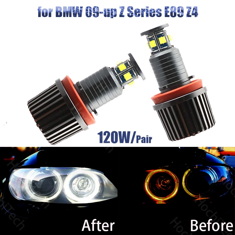 

High power canbus 120W 6000K white Led angel eye halo ring led marker for BMW 2009-up Z Series E89 Z4 super bright