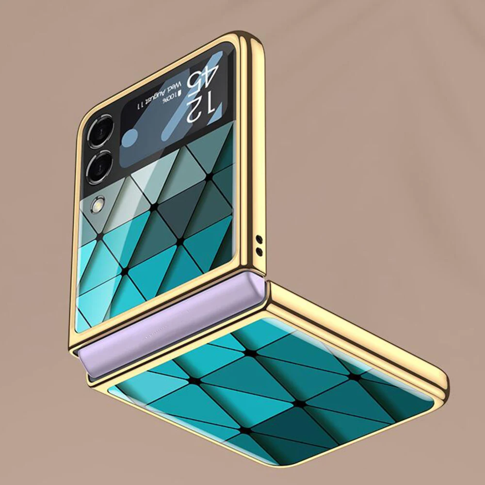 For Samsung Z Flip 3  Phone Case Ultra-Thin Cover Anti-Fall Painted PC Limited Edition Foldable Shell