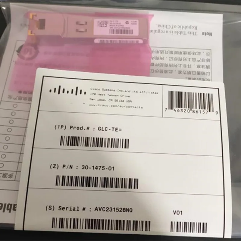 100% Nieuw In Doos GLC-TE 100M RJ45 1.25G