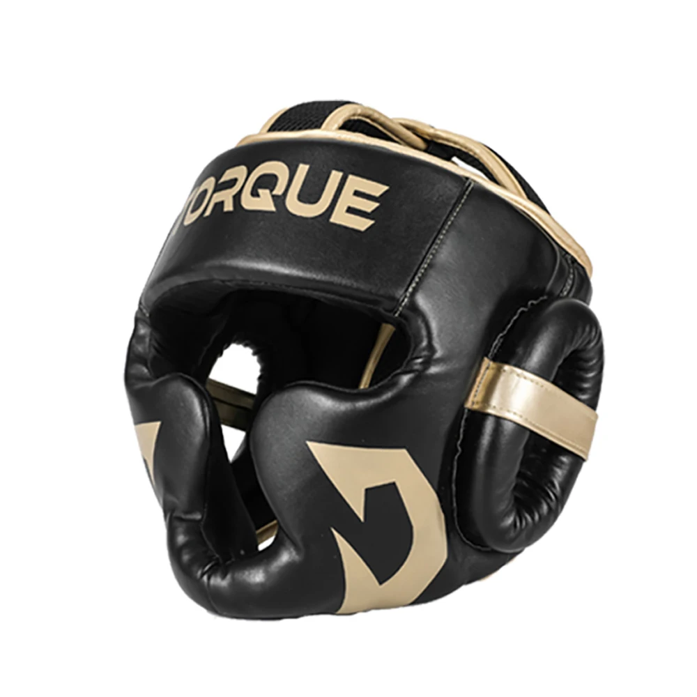 Casco da boxe dinamometrico per uomo donna attrezzatura per adulti PU Karate Muay Thai Guantes De MMA Sanda Training Kickboxing Head protettivo