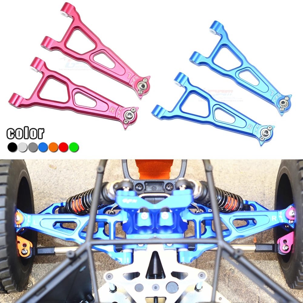 GPM Losi 1/10 Baja Rey RTR 4WD Desert Racer LOS03008 metalowe aluminiowe przednie górne ramię obrotowe ramię przednie górne ramię