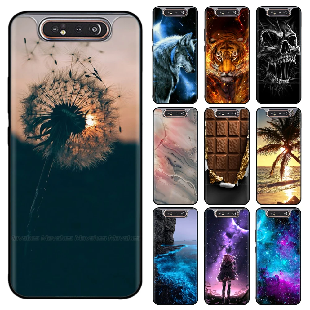 For Samsung Galaxy A80 Case For Samsung A80 Case Soft TPU Silicon Phone Cover For Samsung A80 A 80 A805 SM-A805F A805F Bumper