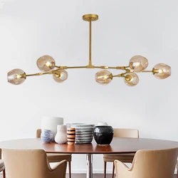 Vintage Loft Industrial Nordic Chandelier For Dining Kitchen Stair Black/gold Suspension Luminaire Modern Chandelier Lighting