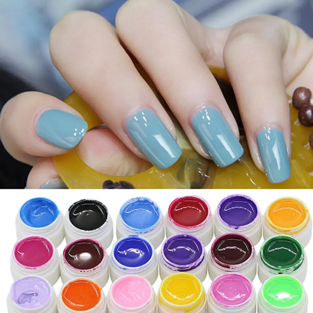 30/36 Pcs Mix Color Nail Gel Set Pure Professional Beautiful Bright Glitter Colorful Nail UV Gel Sets