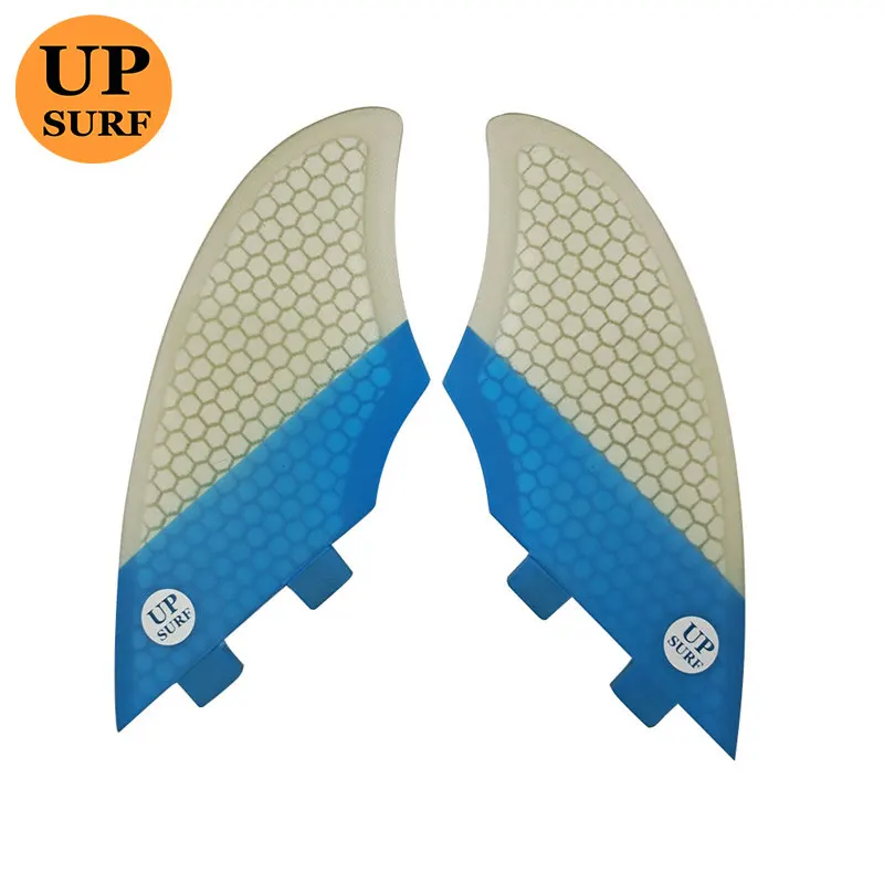 UPSURF Doppel Tabs Ruder Flossen Fiberglas Flossen Surfbrett Fin Twin Flossen Surf Flossen Surfbrett Zubehör Upsurf Flossen