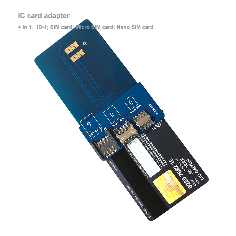 MCR_001 sim-карты Адаптер доска EMV карты микросхемой чипом микропроцессорные карты адаптер сим-карты 4 in1 карта-открывашка для карт памяти