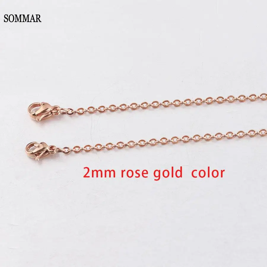 SOMMAR Fashion Gold color Goddess necklaces chain Double-headed lobster clasp 55cm glasses chain collar Jewelry European Style