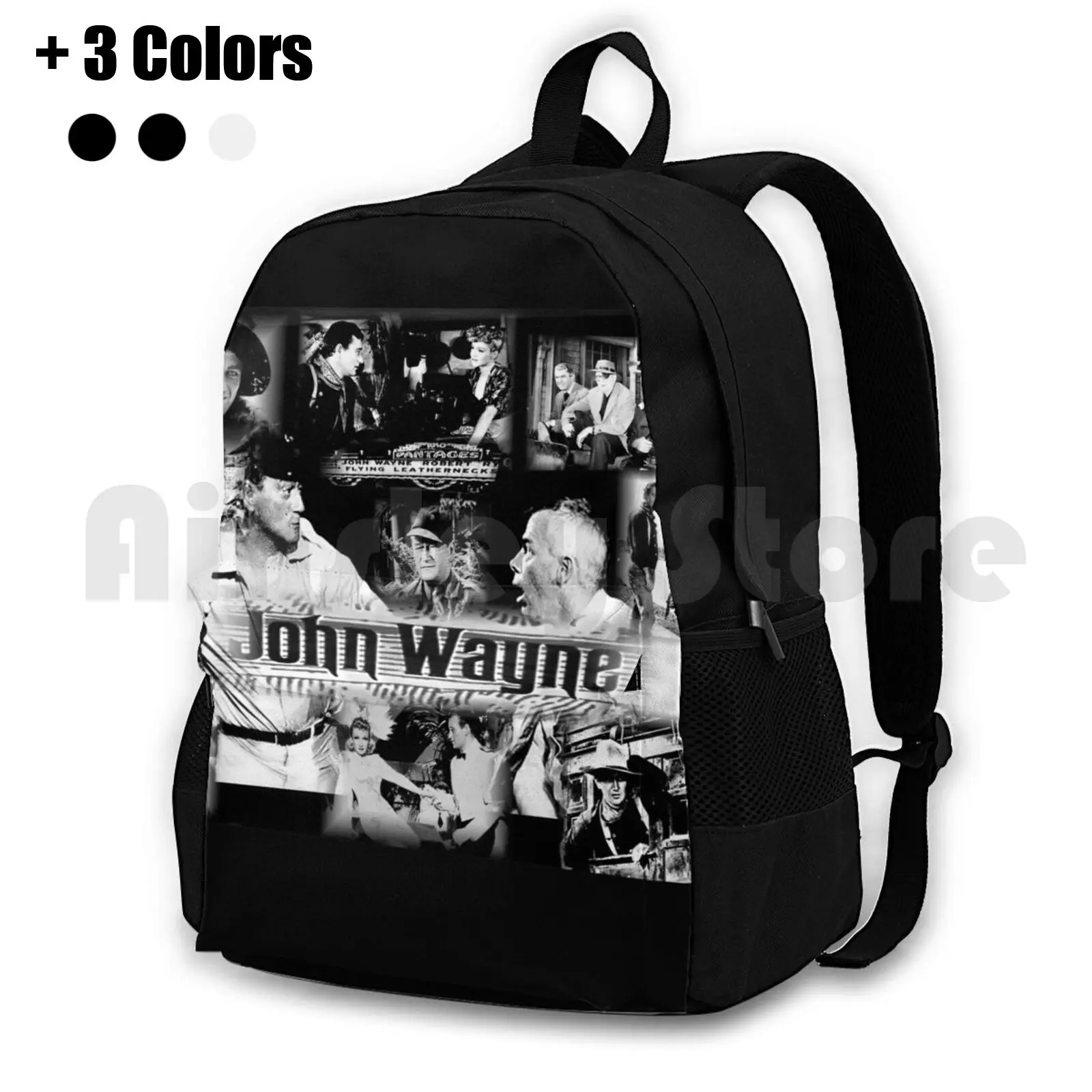 John Wayne Outdoor Hiking Backpack Waterproof Camping Travel Love Actor Famous Celebrity Gentleman Honor Honorable Trusted