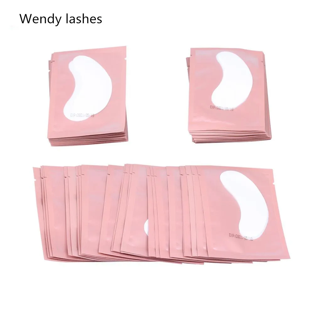 50/100 Pairs High Quanlity Eyelash Pad Gel Patch Grafting Eyelashes Under Eye Patches For Eyelash Extension Paper Sticker