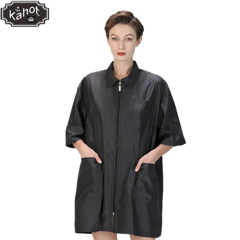 

Professional Salon Smock Stylist Jacket Cosmetology Uniform Hairdressing Cape Hairdresser Workwea Gown Pet Grooming Coveralls