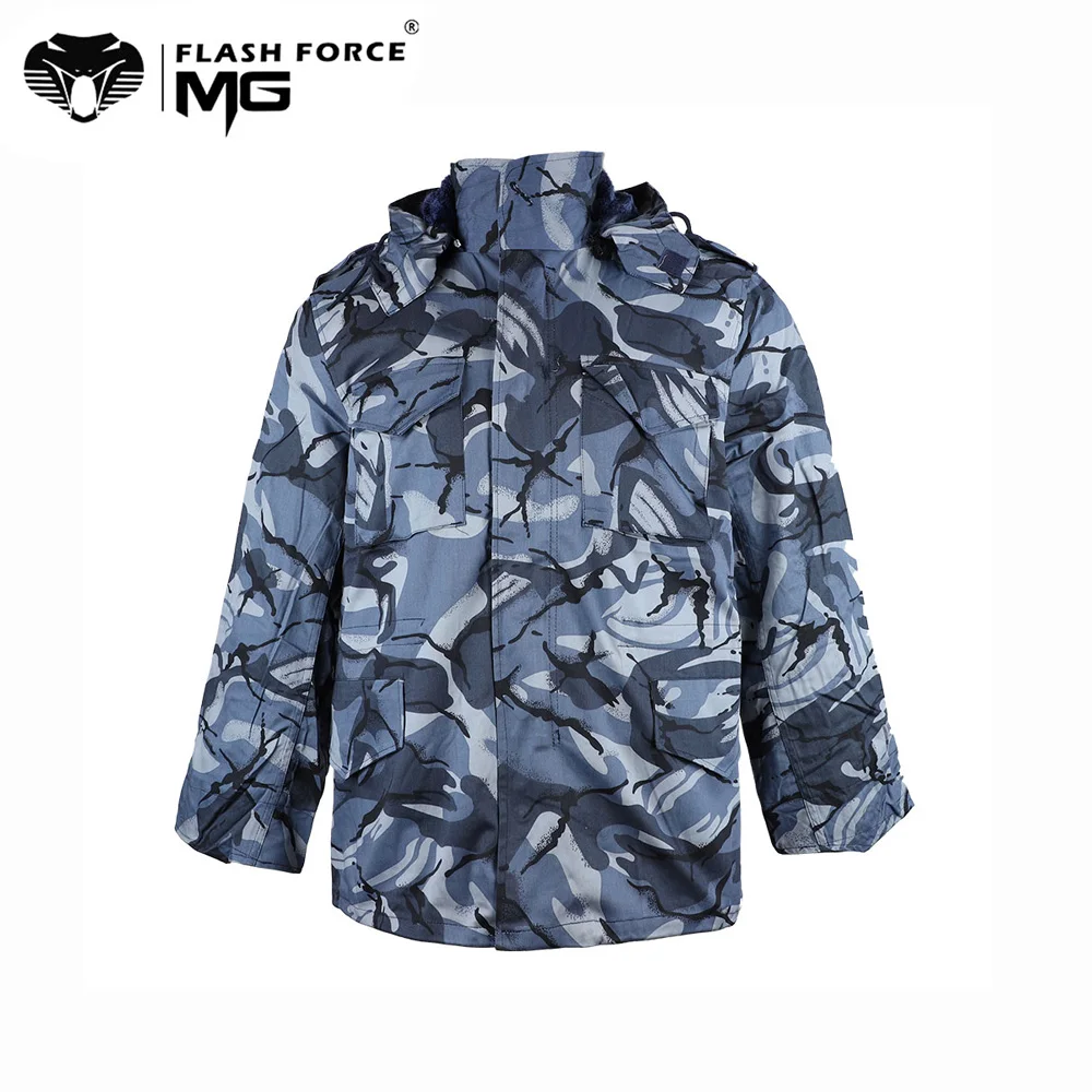 Men\'s Tactical Jacket M65 Camouflage Fleece Hoodie Windbreaker Uniform Clothing Autumn Winter Hunting Coat