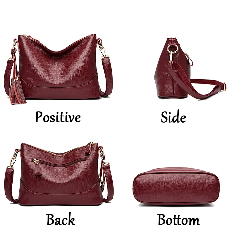 Soft Leather Women Bag Brand Designer Ladies Handbag Purses Luxury Female Shoulder Bag Large Capacity Crossbody Bags Sac a Main