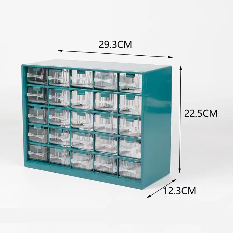 Plastic Tool Box 25 Lattice Drawer Type Hardware Tool Storage Box Wall Hanging Screw Parts Classification Component Box