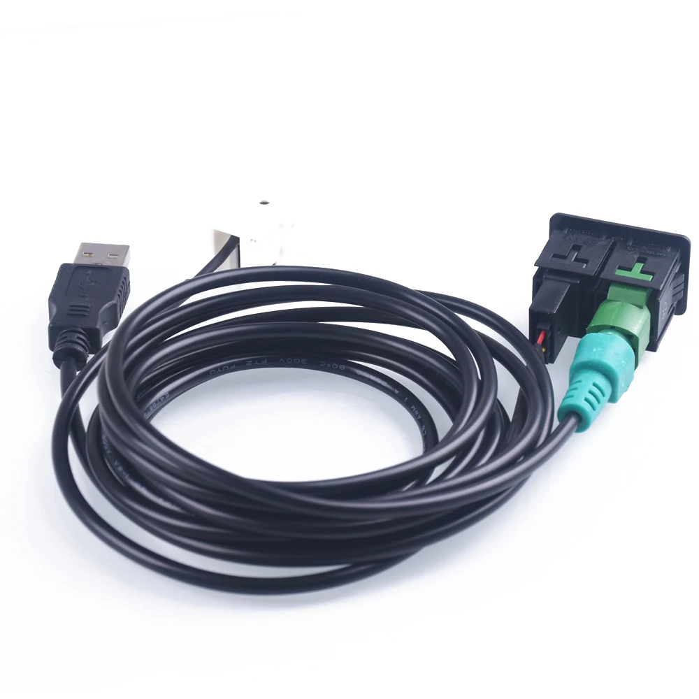 Interruttore Aux USB + cavo adattatore per BMW Serie 3 5 E87 E90 E91 E92 X5 X6 AC516