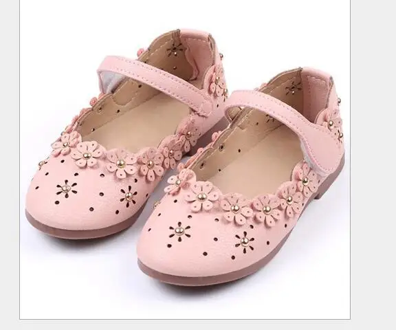 

Atumn Fashion 2021 New Girl Leather Shoes Spring New Children's Shoes Hollow Print Children's PU Shoes