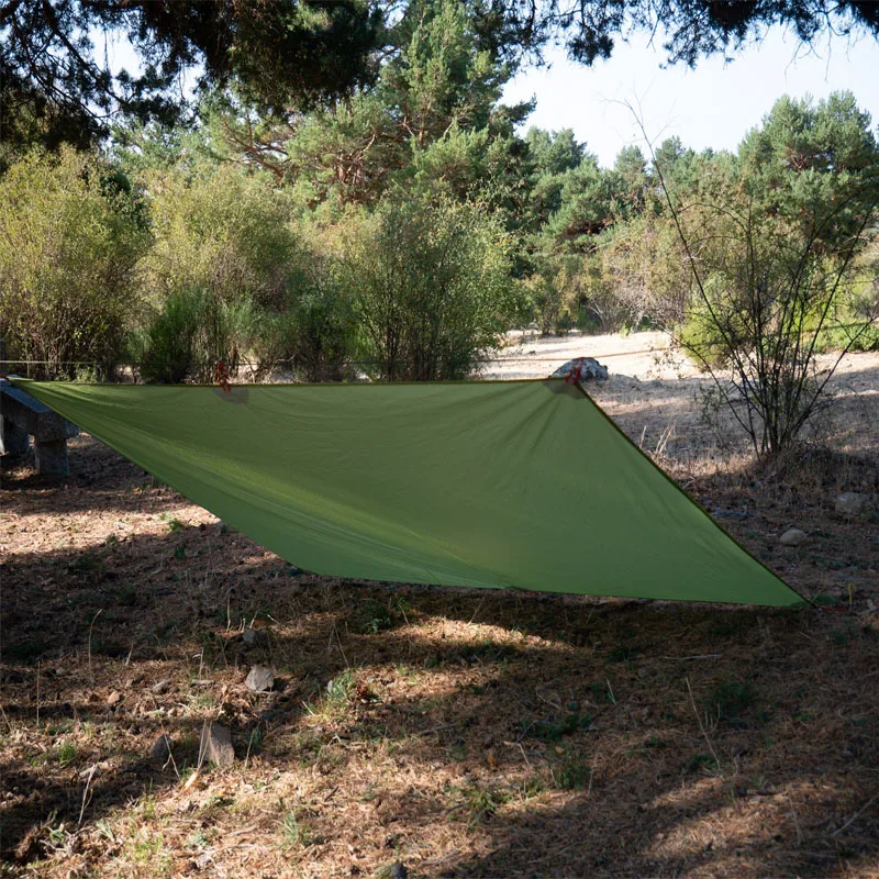 FLAME'S CREED Ultraleichte Plane, leicht, MINI, Sonnenschutz, Campingmatte, Zelt, Fußabdruck, 15D-Nylon, Silikon – Detail 2