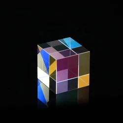 Color Prism Big Size 34mm X-Cube Optical Glass Prisma Rgb