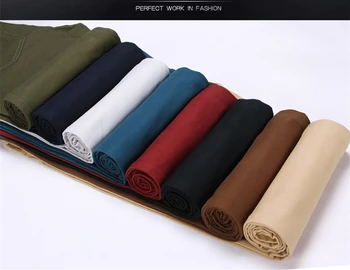 2024 Spring Autumn New Casual Pants Men Cotton Slim Fit Chinos Fashion Trousers Male Brand Clothing Plus Size 8 colour 4