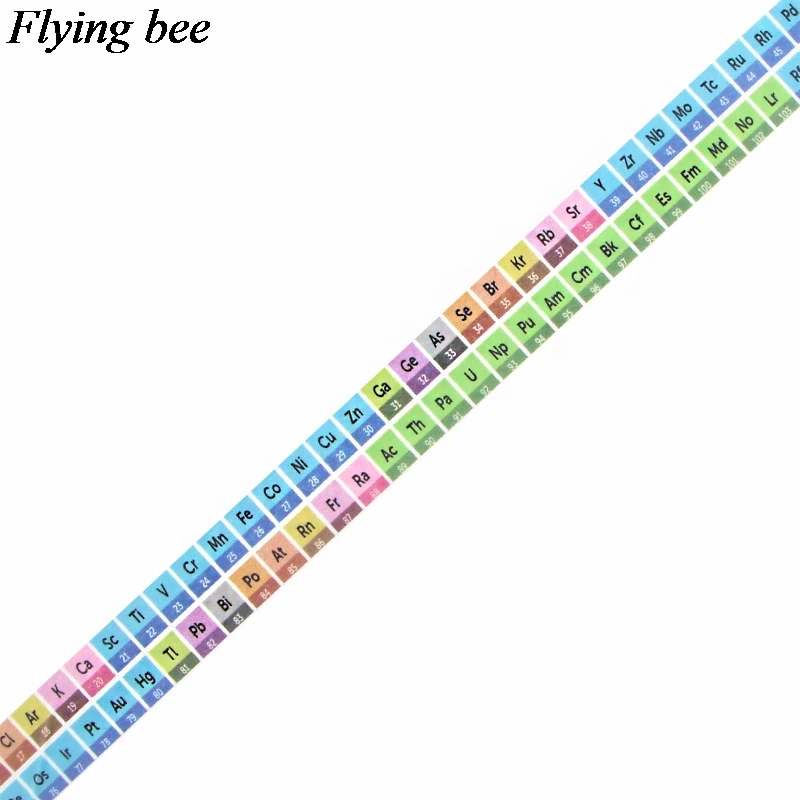 Flyingbee 15mmX5m Paper Washi Tape periodic table of the elements Adhesive Tape DIY Scrapbooking Sticker Tape X0599