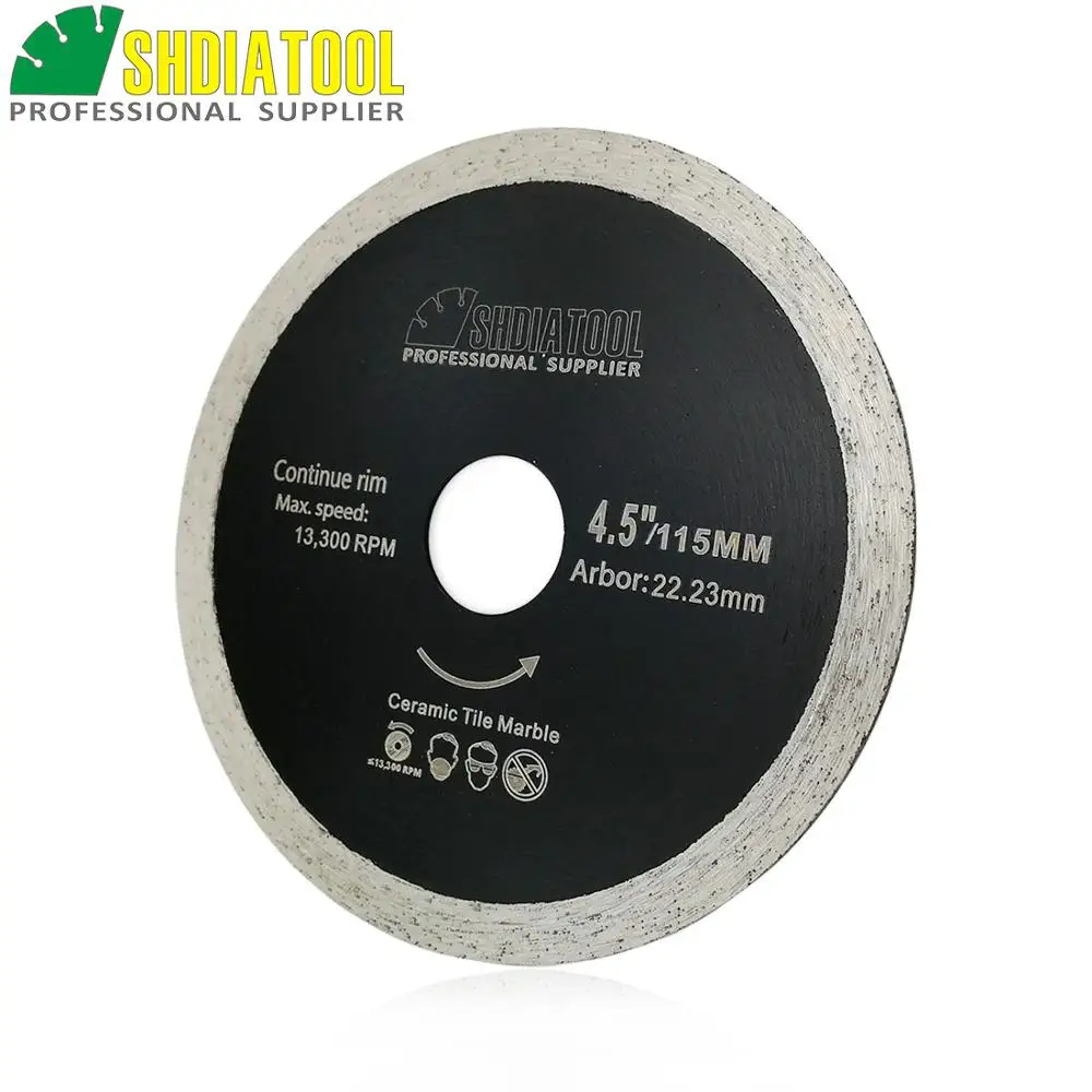 SHDIATOOL 5 115Mm Hot-Ép MỏNg Tiếp Tục Viền Kim Cương Lưỡi Cắt Gạch Men Ướt Cắt Đĩa Kim Cương chip-Giá Rẻ