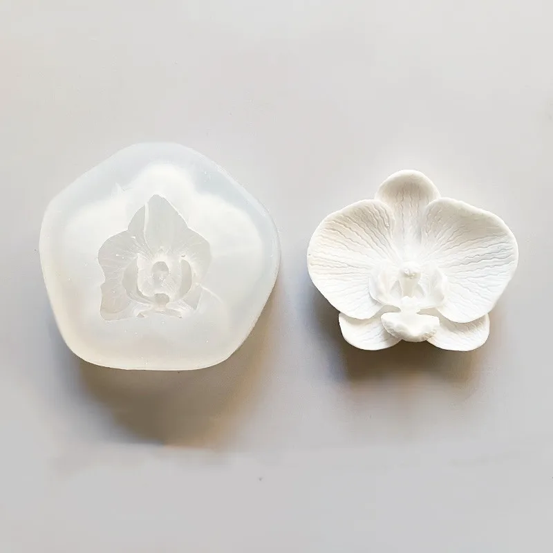 Butterfly Orchid Silicone Mold Fondant Cake Mold DIY Aromatherapy Gypsum Candle Mold Diffuser Handmade Silicone Mold