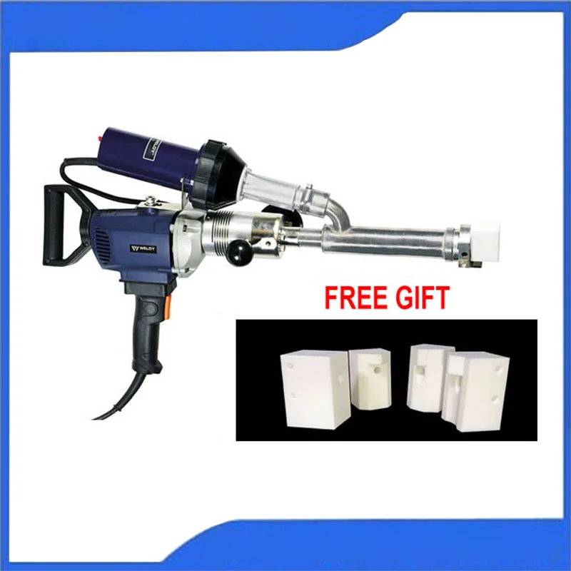 WELDY Handheld Plastic Extrusion Welding Machine kit Hot Air Plastic Welder Gun Vinyl Weld Extruder Welder Machine EX3