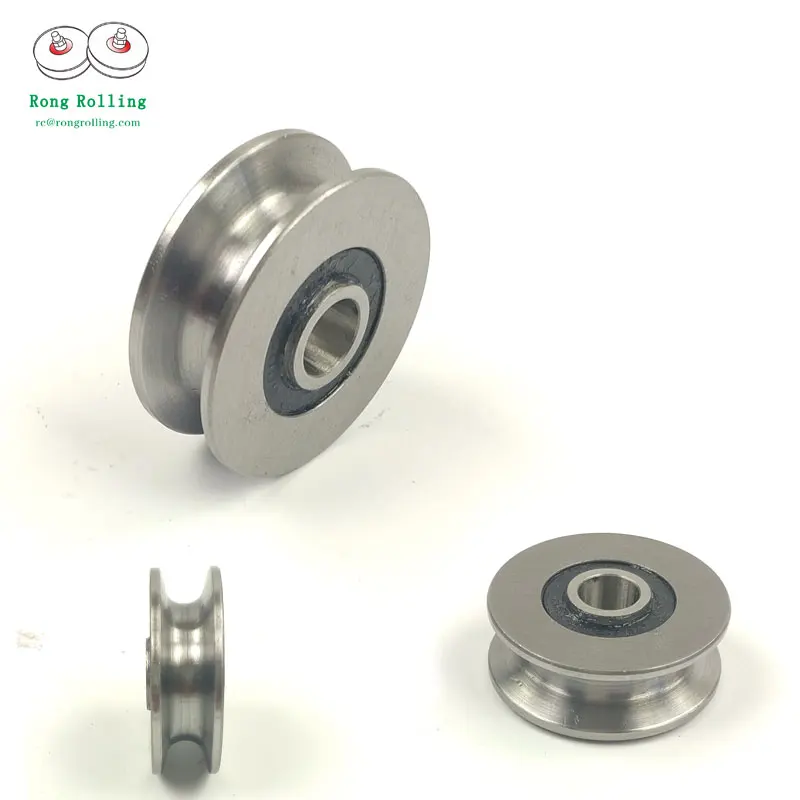 10*40*14/16U Special pulley for steel wire rope with a diameter of 8 mm, 1.5 inch U-groove bearing, transmission pulley/wheel.