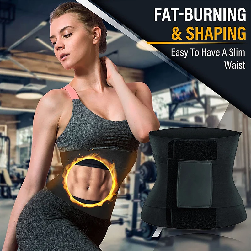 Slimming Girdle Fajas Mujer Moldeadora Sweat Sauna Waist Trainer Body Shapwear Belt Tummy Control Hourglass Figure Workout Band