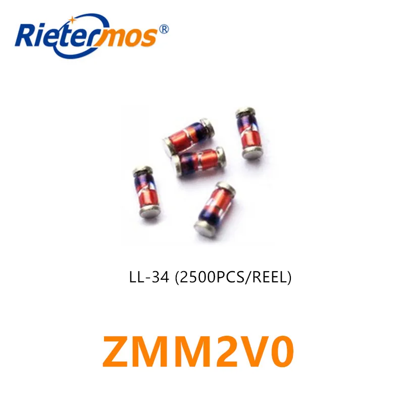 2500 قطعة ZMM2V0 LL34 1206 0.5W SMD