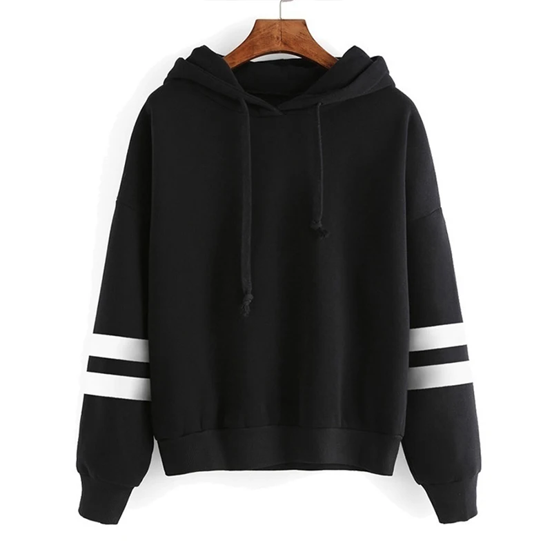 Frühling Herbst Lose Hoodies für Frauen Casual Freunde Brief Gedruckt Lange Hülse Mit Kapuze Pullover Sweatshirts Moleton