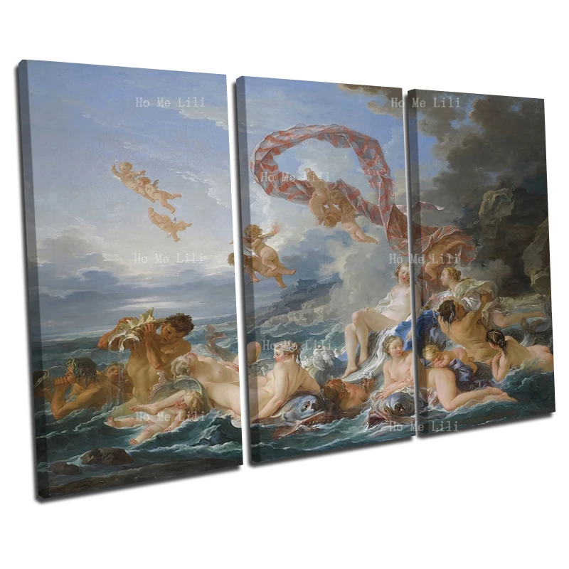 Greek Mythology Canvas Wall Art The Win Of Venus And Marriage Of Cupid And Psyche Painting For Livingroom Decor By Ho Me Lili