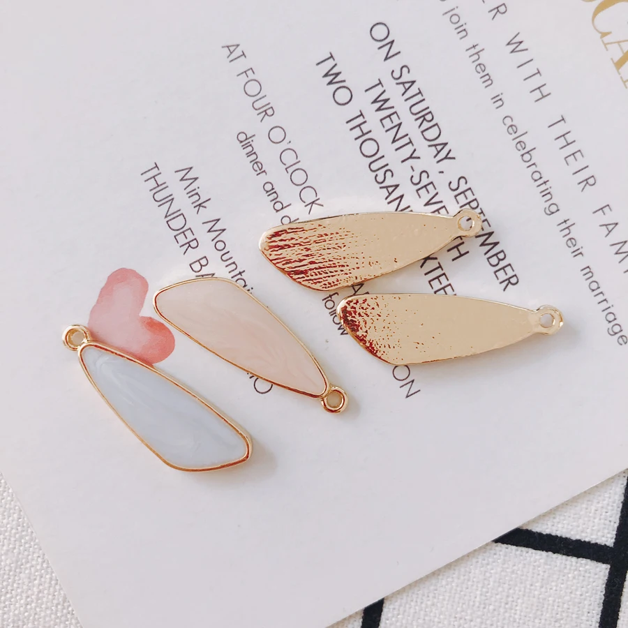 20 pieces/lot long alloy drop shape small pendant earrings earrings simple accessories materialsEarring accessories handmade