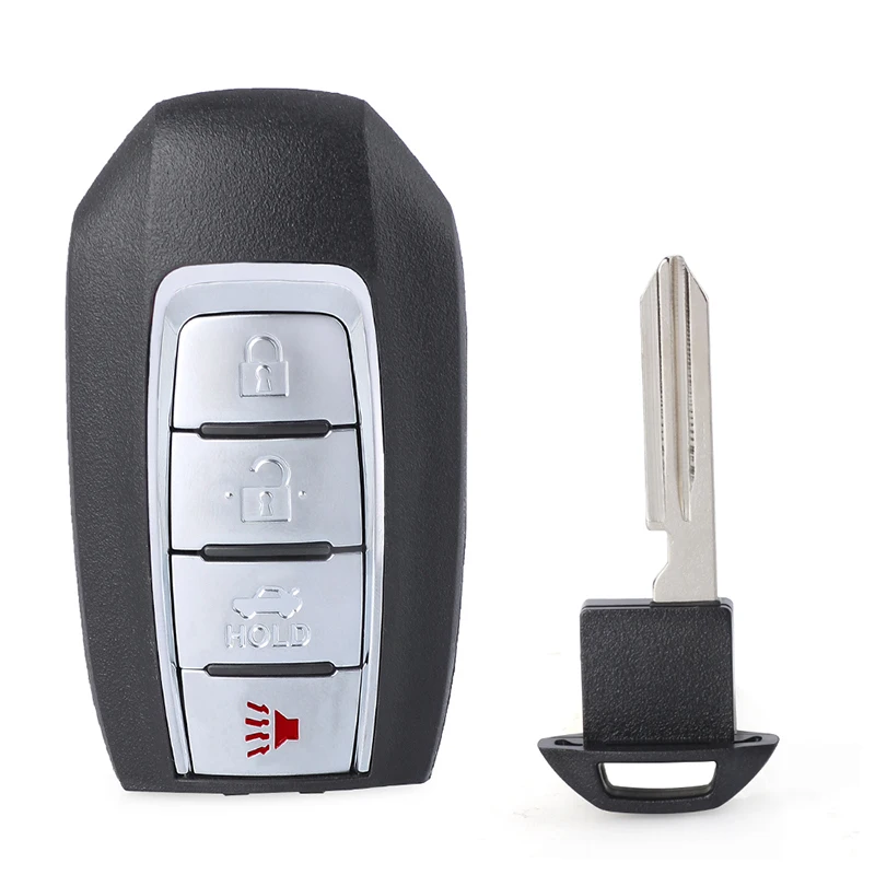 

KEYECU S180144713 Smart Remote Control Car Key With 4 Buttons 433.92MHz 4A Chip for Infiniti Q50 Q60 2019 2020 Fob FCC#: KR5TXN7
