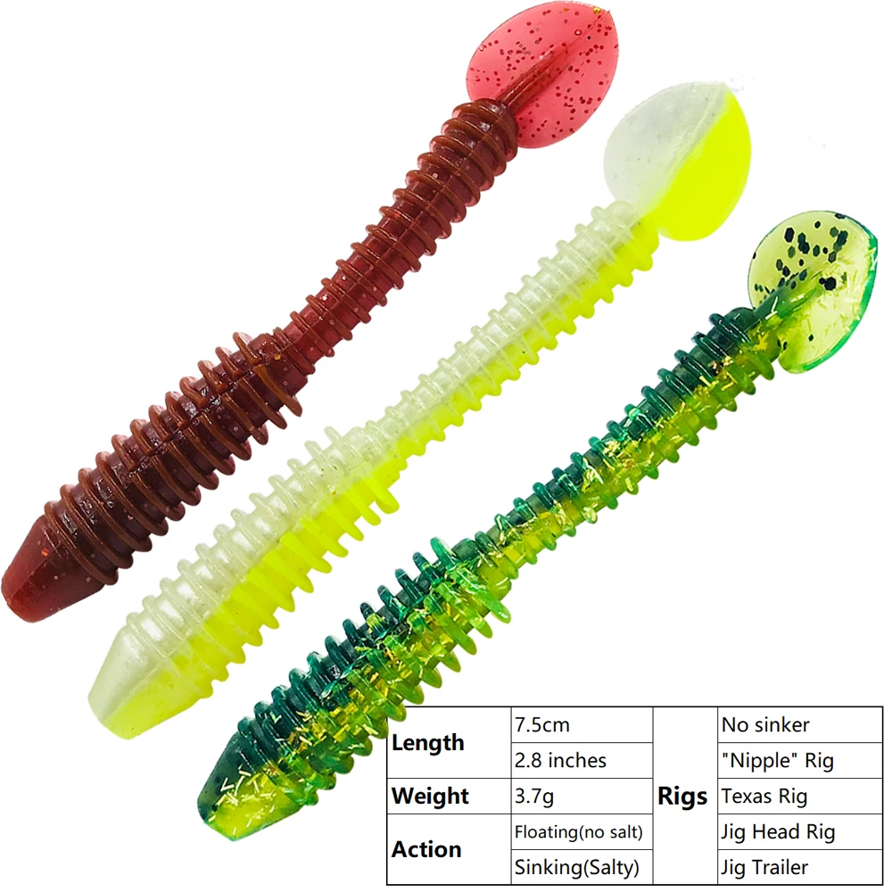 Shad Ribbed Worms S… - image