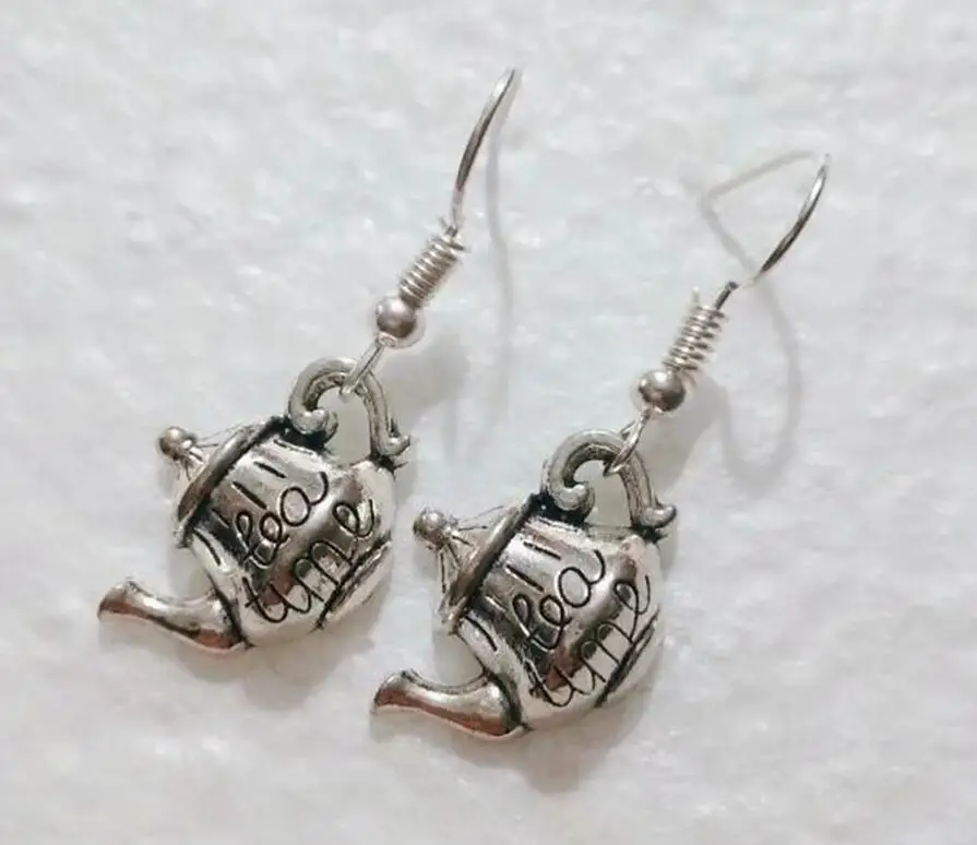 Hot Sale  Teapot Earrings Alloy Girl Earrings Women Earrings Unique Creativity Jewelry Holiday Gifts