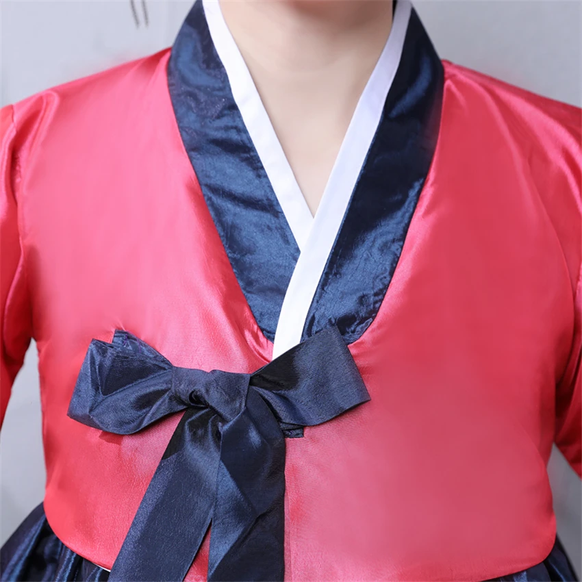 Hanbok-vestido de moda coreana para mujer, traje tradicional para actuaciones en escenario, corte, Festival, ropa asiática Vintage