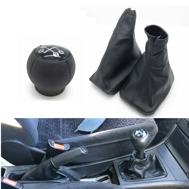 For OPEL CORSA C (01-06) TIGRA B (04-12) COMBO C (01-11) Car Gear Shift Knob Lever Gaiter Boot Car Parking Handbrake Grips Case