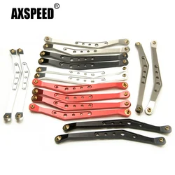 AXSPEED Aluminum Alloy Upper & Lower Suspension Links Linkage Set for Axial Wraith 90018 1/10 RC Crawler Car Model Upgrade Parts