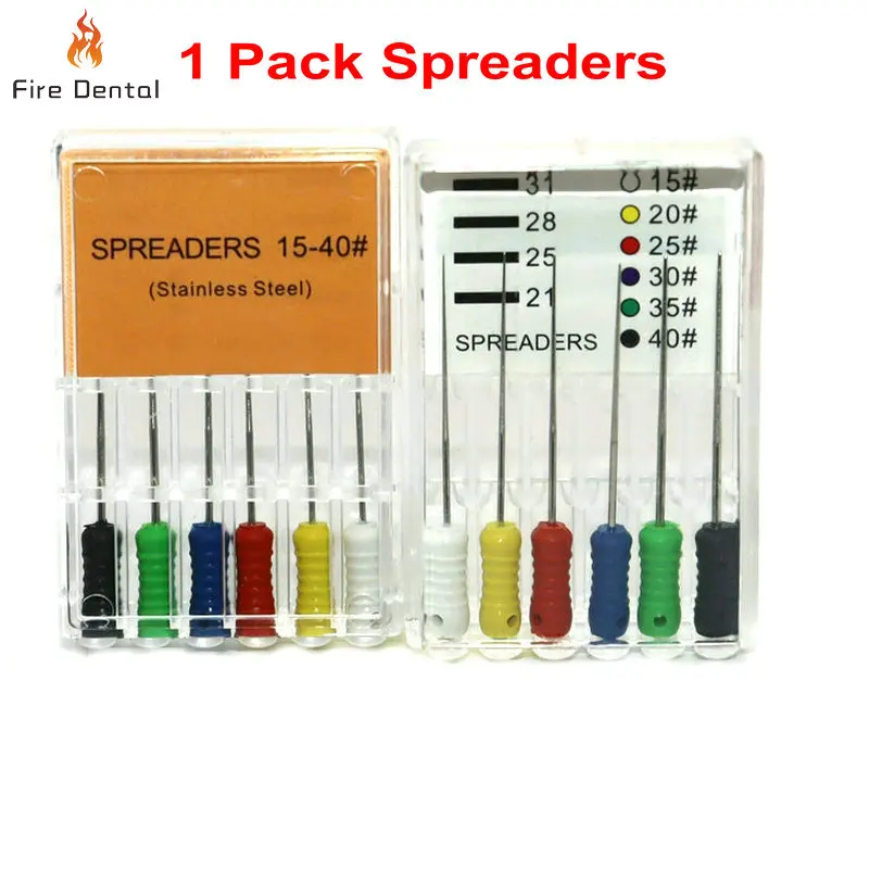 1Pack Dental Spreaders Pluggers Stainless Steel 21mm 25mm for Condensating Gutta Percha Endodontic Files Dental Instruments Endo